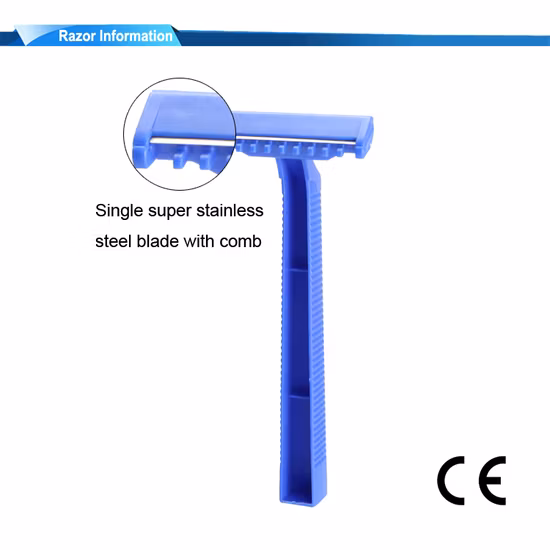 High Quality Medical Body Shaving Razor Single Blade Disposable Medical Razor with Comb
