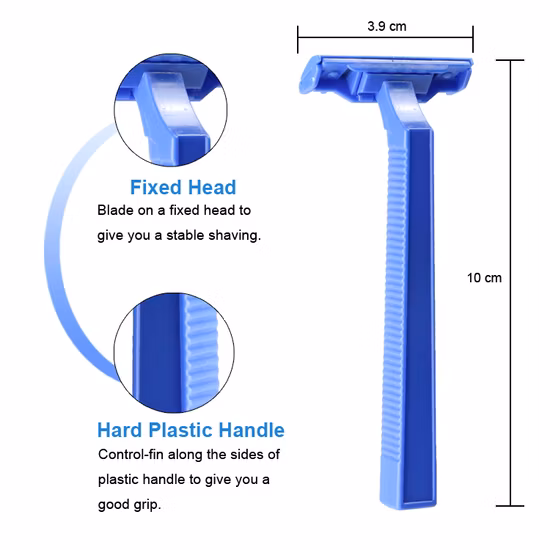 High Quality Medical Body Shaving Razor Single Blade Disposable Medical Razor with Comb